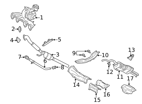 Exhaust Components for 2005 Volkswagen Golf #0
