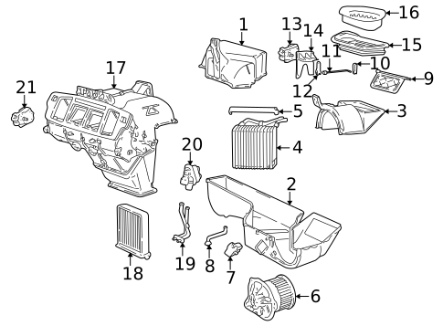 HVAC Case for 2001 Volvo C70 #0