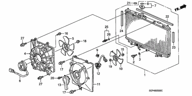 Radiator for 2004 Acura TL #0