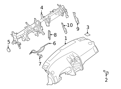 Instrument Panel for 2009 Nissan Altima #0