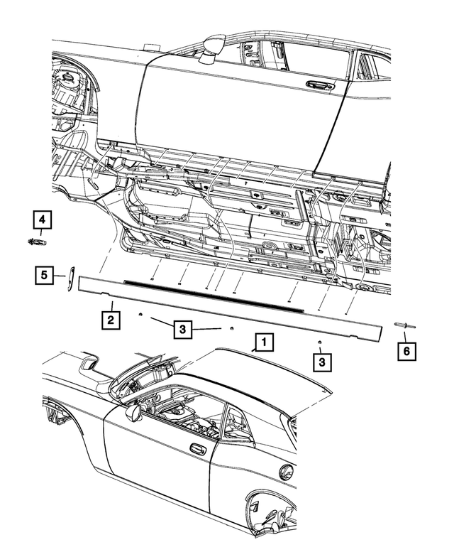 1GD41JWDAE - Exterior Ornamentation: Roof Molding, Left for Mopar Image