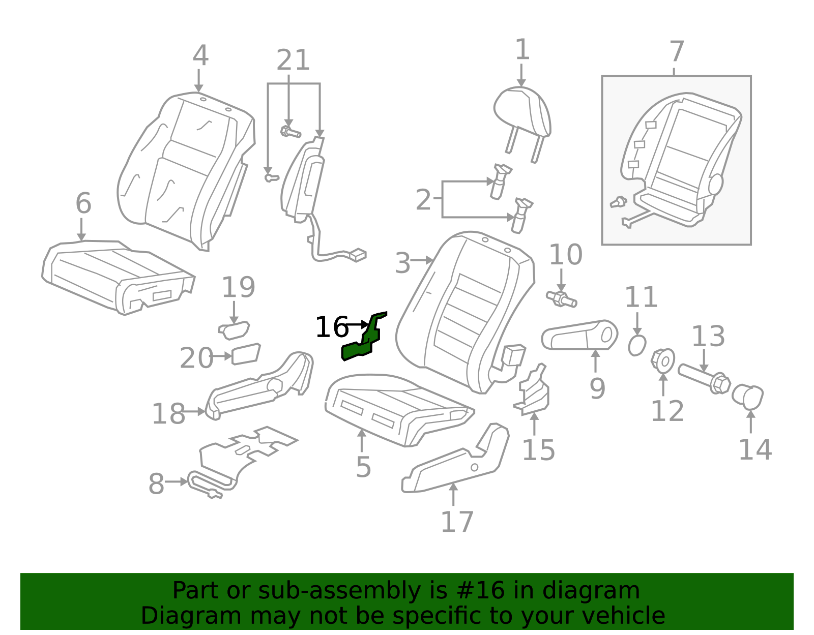 81237-SNA-A01ZB - 2007-2011 Honda CR-V - Cover R Outer-Reclining (Inner ...