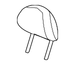 81140SXSA01ZC - : 2007-2009 Honda CR-V - Headrest Assembly Front *YR327L* (Pearl Ivory) for Honda: CR-V Image