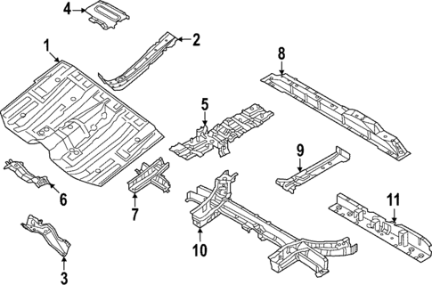 Floor & Rails for 2025 INFINITI QX60 #0