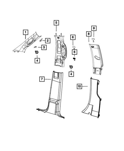 Panels - Moldings - Scuff Plates, Pillar, Cowl, 1/4 Panel Trim and Cargo Covers for 2021 Ram 3500 #1