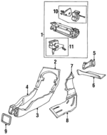 MNA6676AB - Body: Duct for Jaguar Image