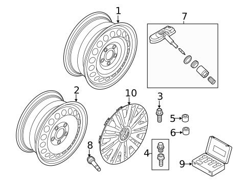 Wheels for 2003 Volkswagen Jetta #2