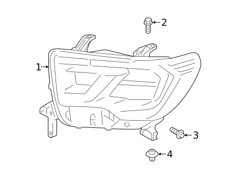 Headlamp Components for 2021 Toyota Sequoia #0