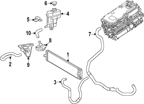 Inverter Cooling Components for 2025 Lexus RX350h #1