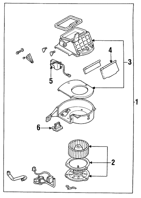 Blower Motor & Fan for 1994 Mazda MX-6 #0