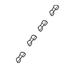 73154T0A003 - Body: Roof Molding Retainer for Honda: Accord, CR-V Image