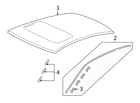 Roof & Components for 2017 Honda Accord #1