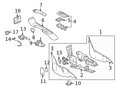 Parking Brake for 2005 Chevrolet SSR #0