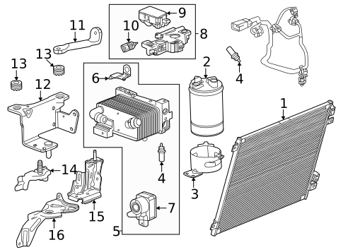 A/C Accumulator/Receiver Drier for 2026 Chevrolet Silverado EV #0