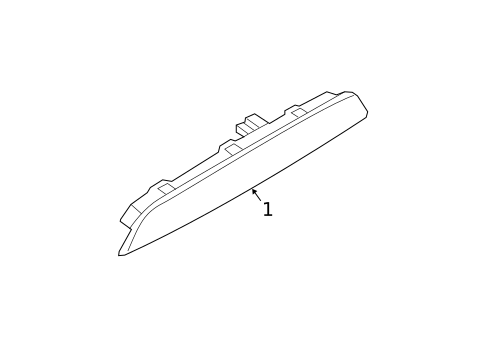 High Mounted Stop Lamp for 2015 Mitsubishi Outlander #0