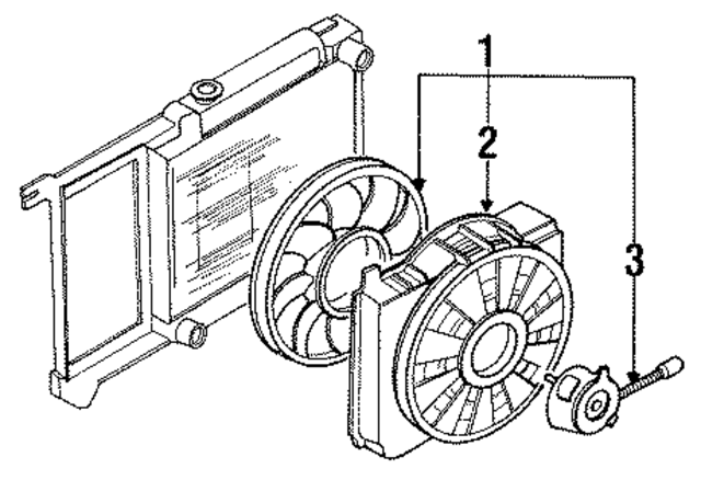 RF19 - Cooling System: Fan Assembly for Ford: Thunderbird | Mercury: Cougar Image