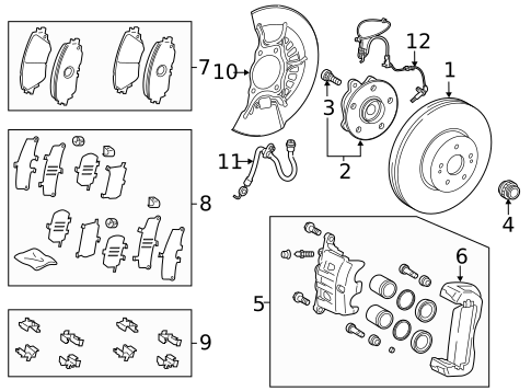 Anti-Lock Brakes for 2024 Toyota Sienna #0