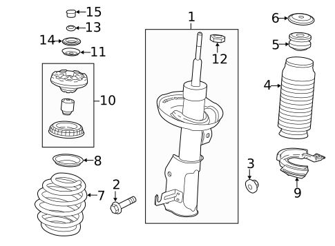 Struts & Components for 2015 Chevrolet Malibu #0