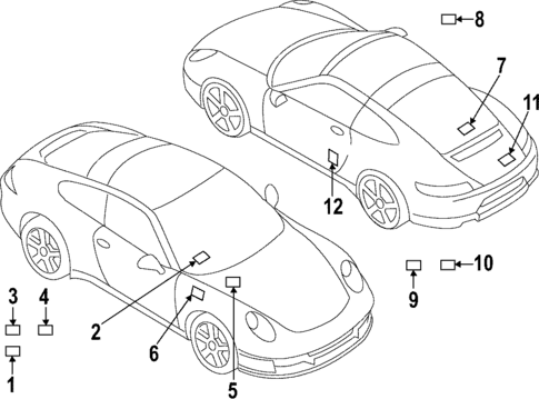 Labels for 2022 Porsche 911 #0