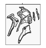 LR128443 - Body: Inner Quarter Panel for Land Rover: Discovery Sport Image