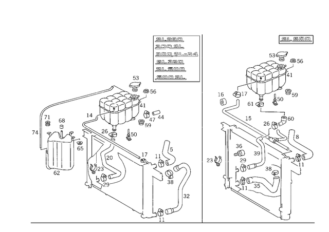 1295012682 - Radiator: Hose for Mercedes-Benz Image image