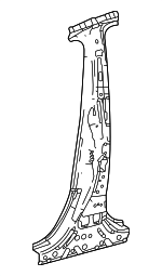 6130146901 - Body: Center Pillar Reinforced for Lexus: RZ300e, RZ450e Image