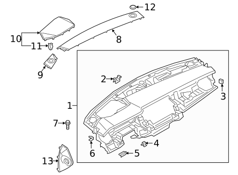 Instrument Panel for 2025 Audi A8 Quattro #0