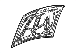 F87Z16612BA - Body: Hood for Ford: Explorer | Mercury: Mountaineer Image