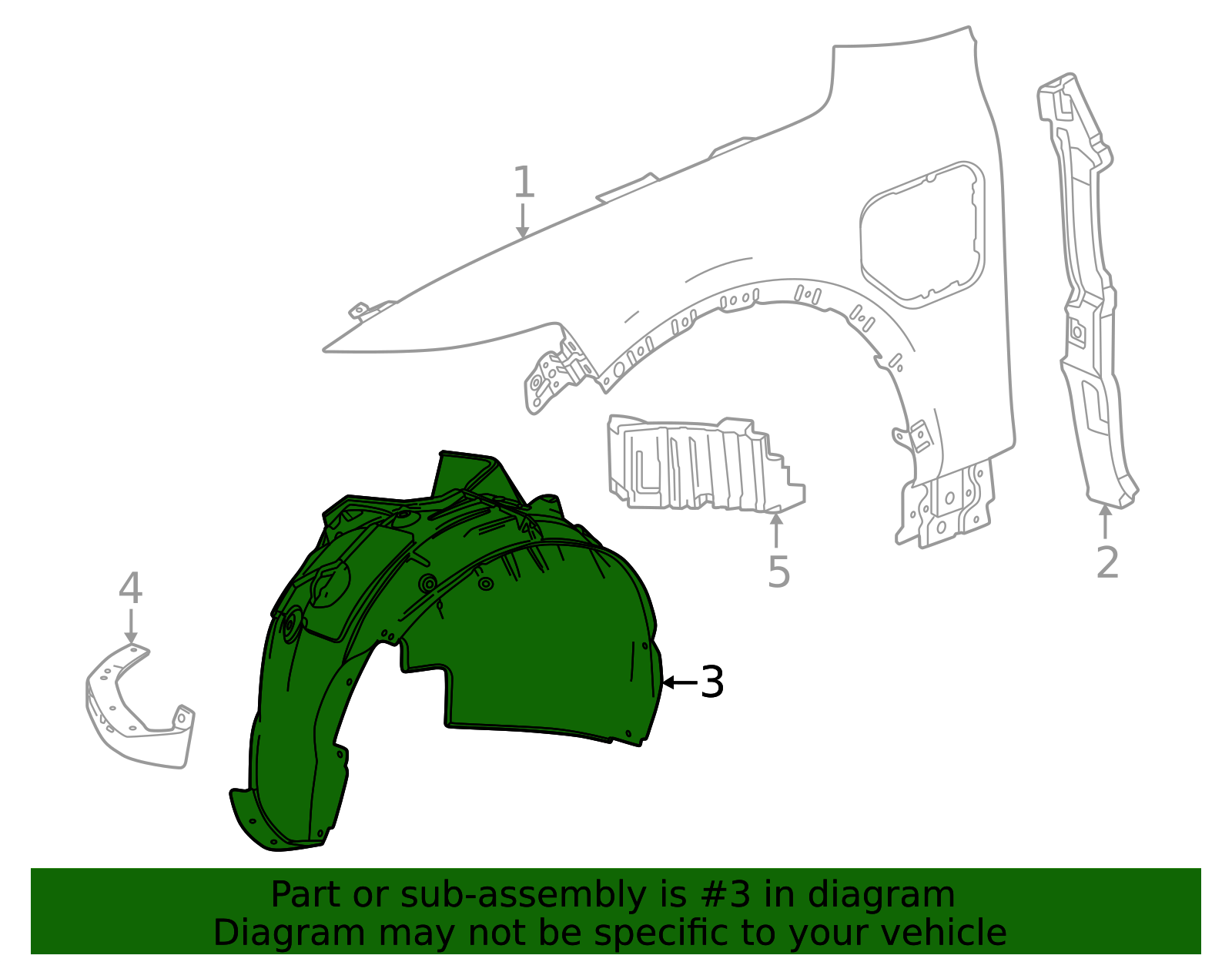 2024-2026 Acura ZDX Fender Splash Shield 85795086 | OEM Parts Online
