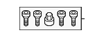 90118WA688 - Tire &amp; Wheel: Wheel Lock Set for Toyota Image