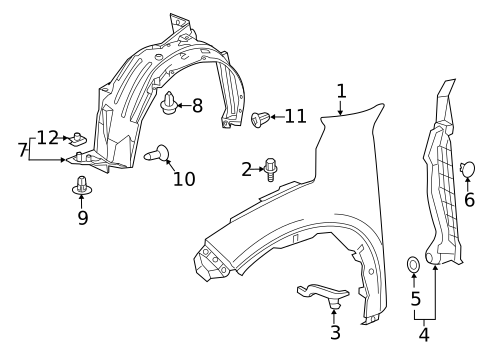 Fender & Components for 2017 Honda HR-V #0