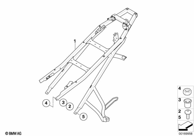 46517712832 - : Isa Screw - M10X18 zns3-Mk for BMW-Motorrad Image