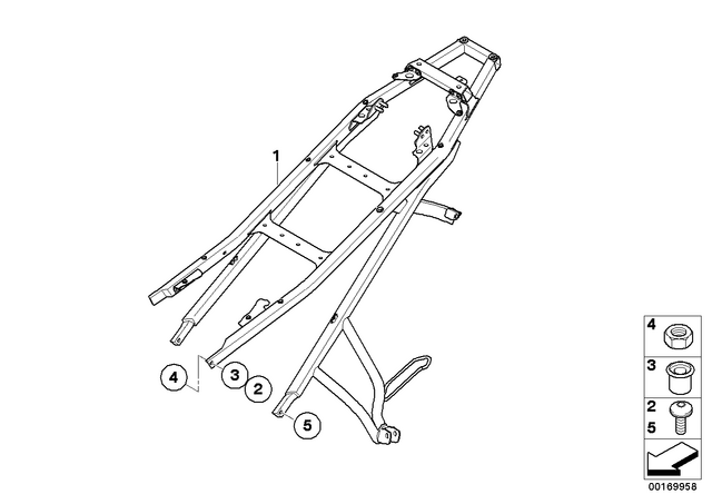 46517712832 - : Isa Screw - M10X18 zns3-Mk for BMW-Motorrad Image