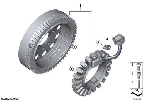 Alternator with Pulley and Mounts for 2024 BMW-Motorrad R 1300 RT #0