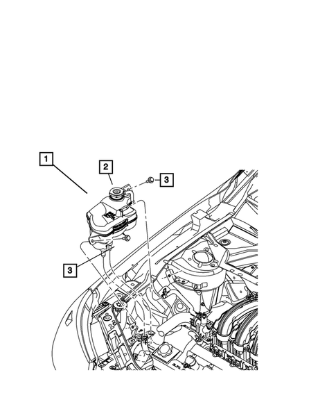 Engine Coolant Reservoir (Bottle) for 2009 Chrysler Sebring #0