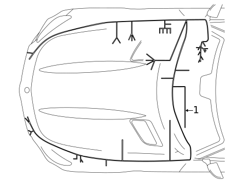 Wiring Harness for 2019 Mercedes-Benz AMG GT S #0