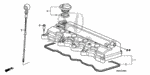 90011RNAA00 - Engine: BOLT, HEAD COVER for Honda Image
