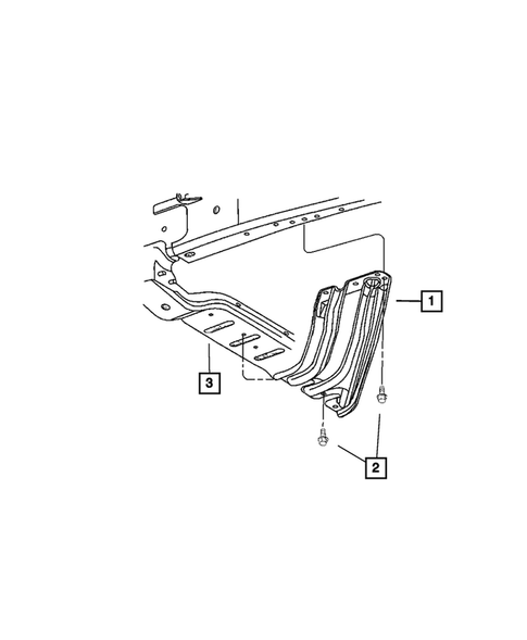 Mounting and Skid Plate for 2008 Dodge Ram 3500 #1