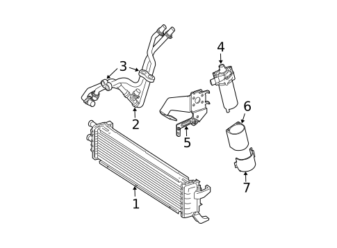 Intercooler for 2004 Mercedes-Benz E 55 AMG&reg; #0