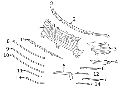 Grille & Components for 2019 Porsche Cayenne #0