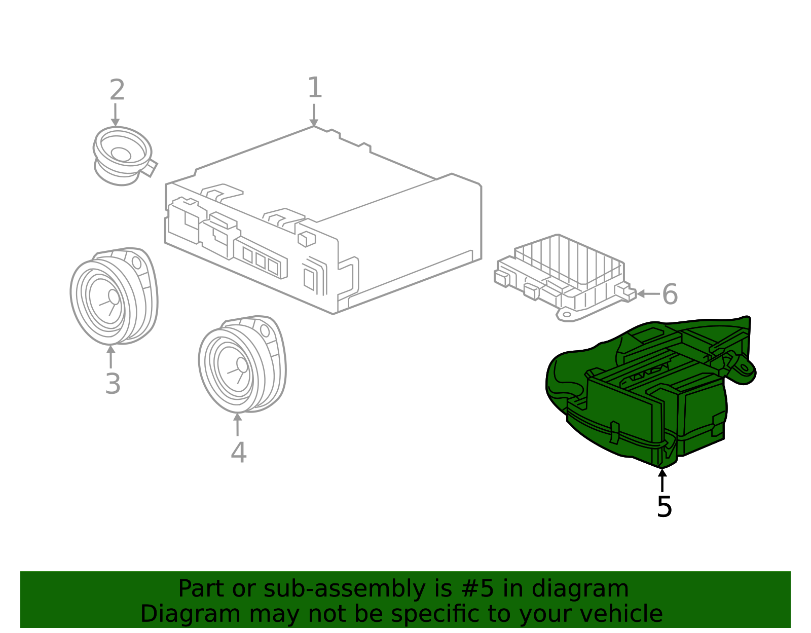 OEM Speaker 95354287 - Restore Crisp Sound Quality | AutoNation Parts