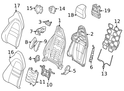 Front Seat Components for 2024 Audi e-tron GT #1