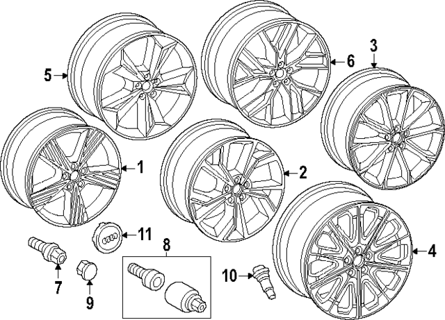 89A601025AP - Suspension: Wheel, Alloy for Audi Image