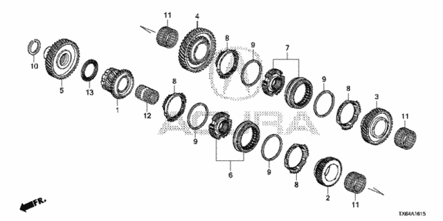 AT Gears (Secondary Shaft) (DCT) for 2017 Acura ILX #0