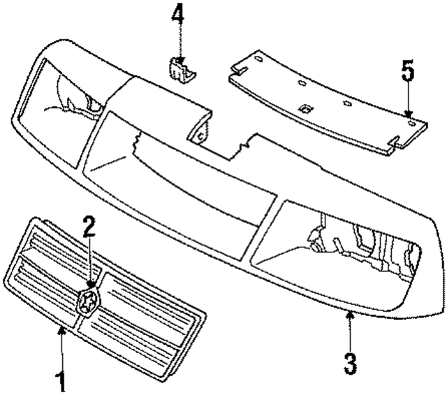 4270989 - Body: Grille for Mopar Image
