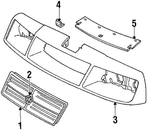 Front Panel for 1989 Dodge Lancer #0