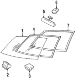 K01963901H - Body: Windshield for Kia: Sportage Image