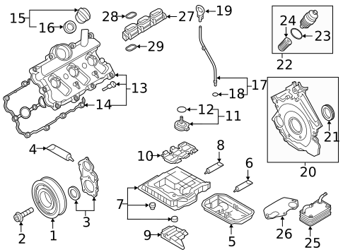 Engine Parts for 2017 Audi A6 Quattro #0
