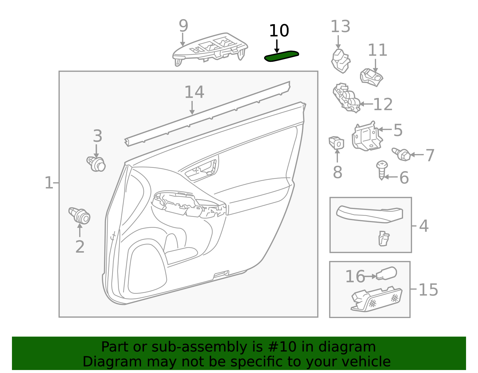 74221-47020 - Switch Bezel Cover 2010-2015 Toyota | Longo Toyota Parts