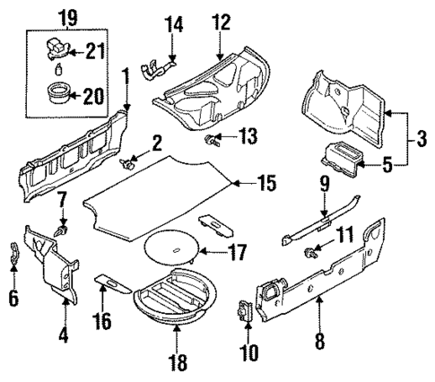 Trunk Trim for 1996 INFINITI Q45 #0